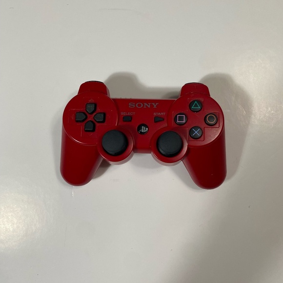 Sony Playstation 3 Authentic Dualshock Controller Red - Picture 1 of 3